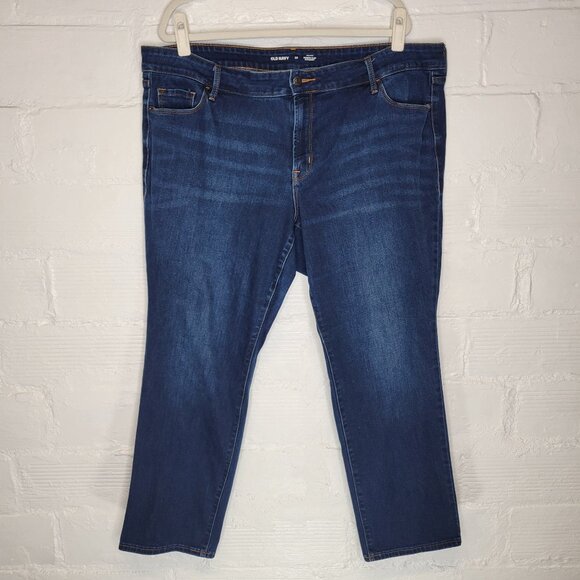 Old Navy Denim - Old Navy Women's Size 22 Jeans Mid Rise Power Slim Straight